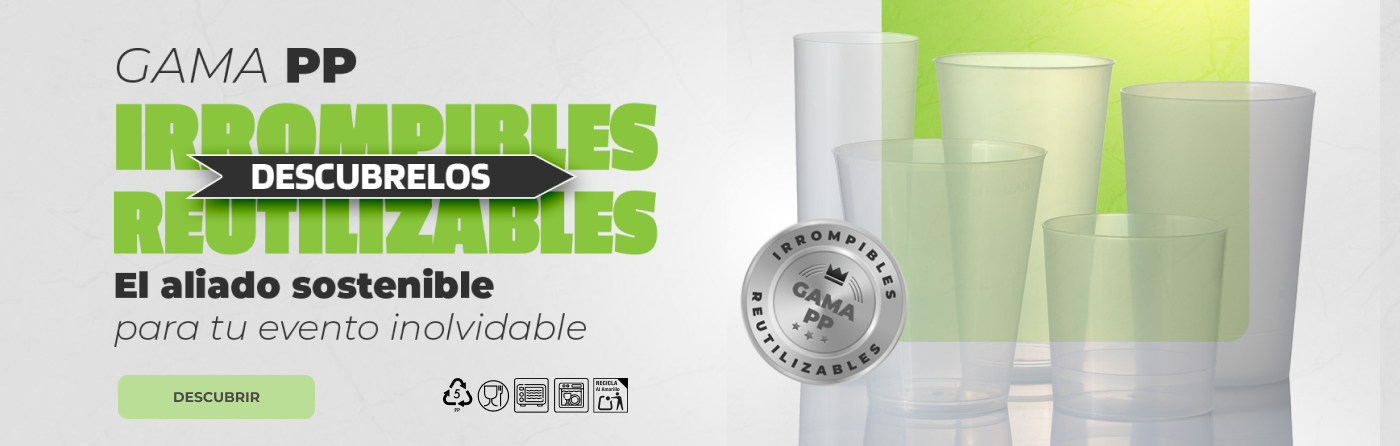 Gama PP irrompibles y reutilizables